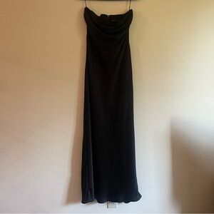 Abercrombie & Fitch Long Black Strapless Dress